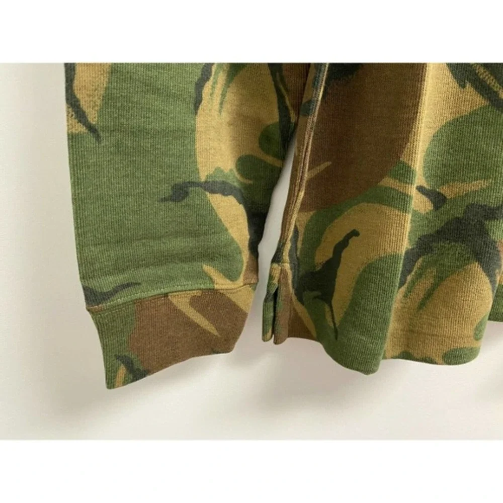 NEW Polo Ralph Lauren Men's Size S‎ Estate-Rib Quarter-Zip Pullover Camo Sweater